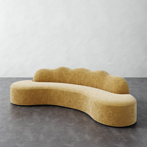 Serpentine Solid Piece Sofa - Brixton Honey