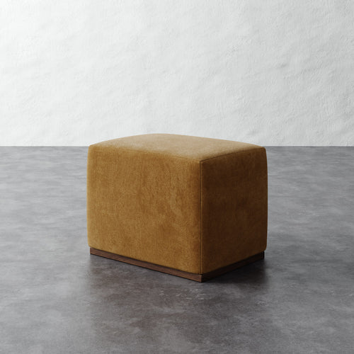 Sophie 26x20 Ottoman - Mohair Brown Sugar