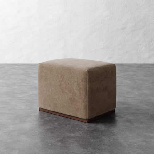 Sophie 26x20 Ottoman - Mohair Ecru