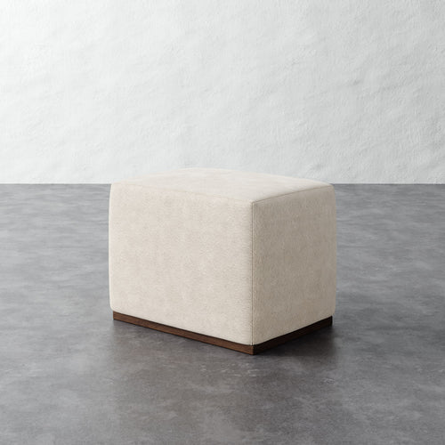 Sophie 26x20 Ottoman - Performance Boucle Cream
