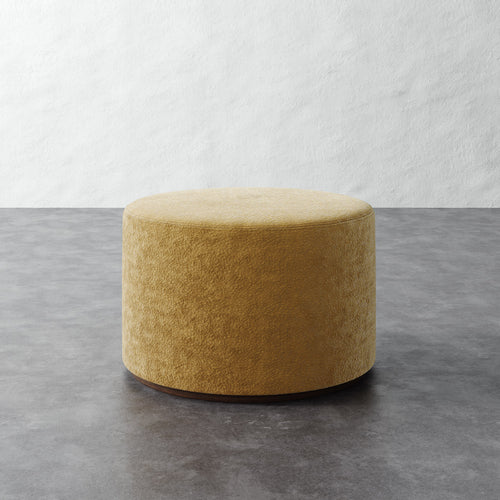 Sophie Round 25in Ottoman - Brixton Honey