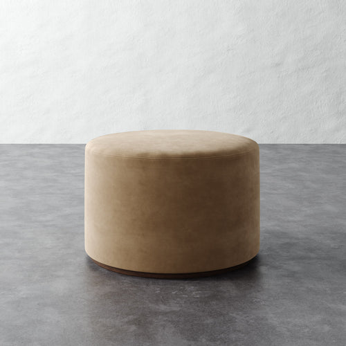 Sophie Round 25in Ottoman - Performance Velvet Acorn