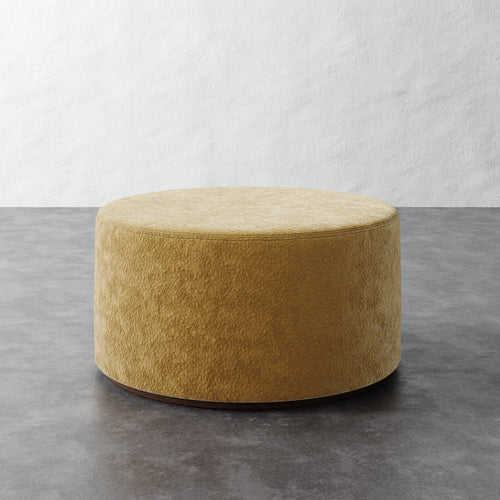Sophie Round 36in Ottoman - Brixton Honey