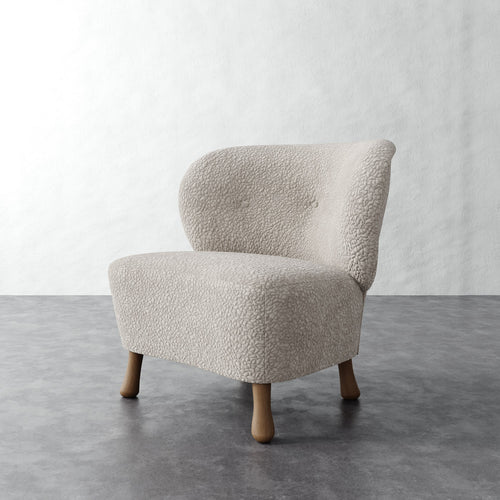 Tourenne Chair (Sculptural Leg) - Brixton Dove Gray