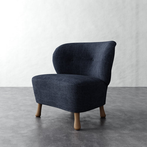 Tourenne Chair (Sculptural Leg) - Chunky Basket Indigo