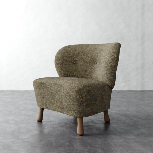 Tourenne Chair (Sculptural Leg) - Micro Boucle Balsam