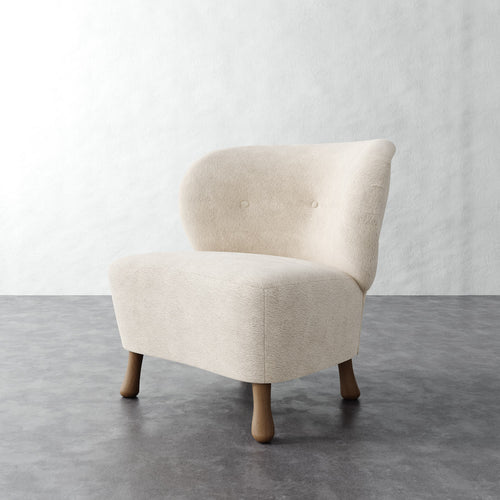 Tourenne Chair (Sculptural Leg) - Performance Boucle Cream