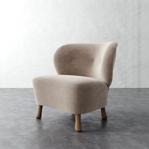 Tourenne Chair (Sculptural Leg) - Performance Brushed Woven Velvet Dune