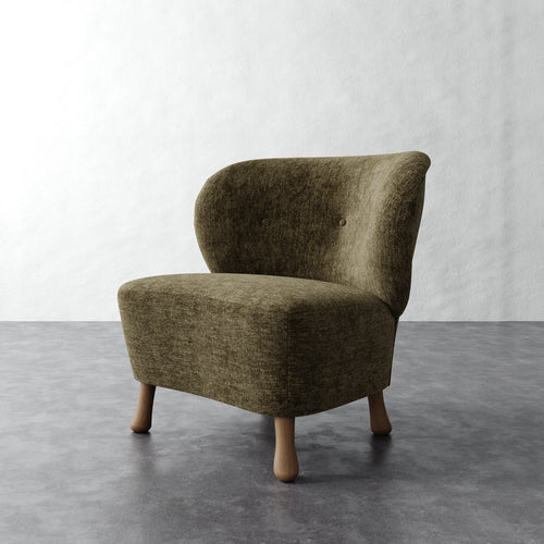 Tourenne Chair (Sculptural Leg) - Performance Matelasse Balsam