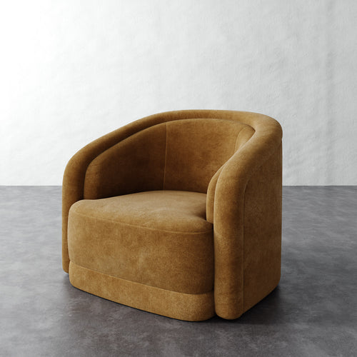 Valence Swivel Chair - Mohair Brown Sugar