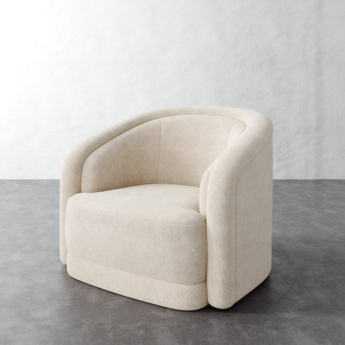 Valence Swivel Chair - Performance Boucle Cream