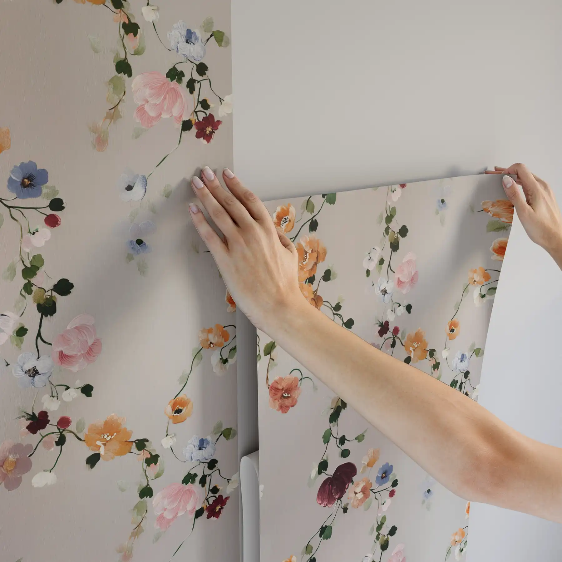 Vine Floral Wallpaper