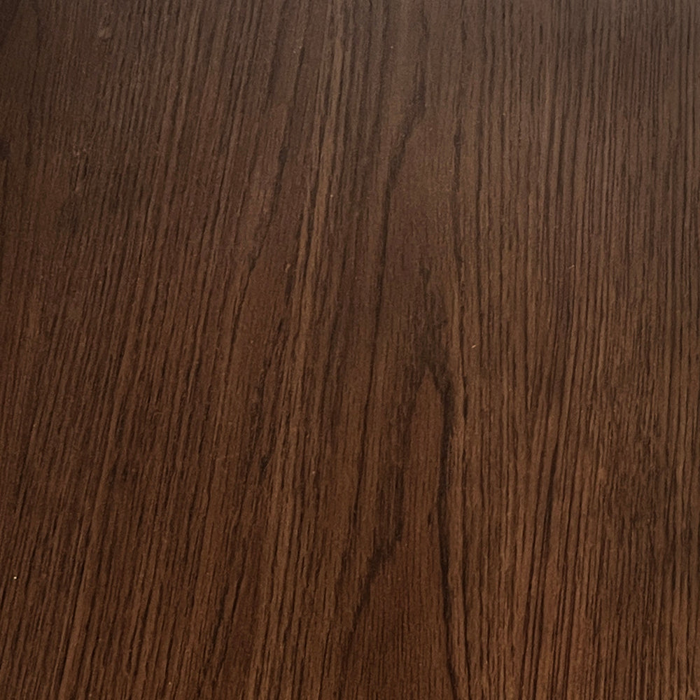 Lemieux et Cie Oak Finish Samples swatch showing warm brown wood grain with pronounced vertical texture in close detail.