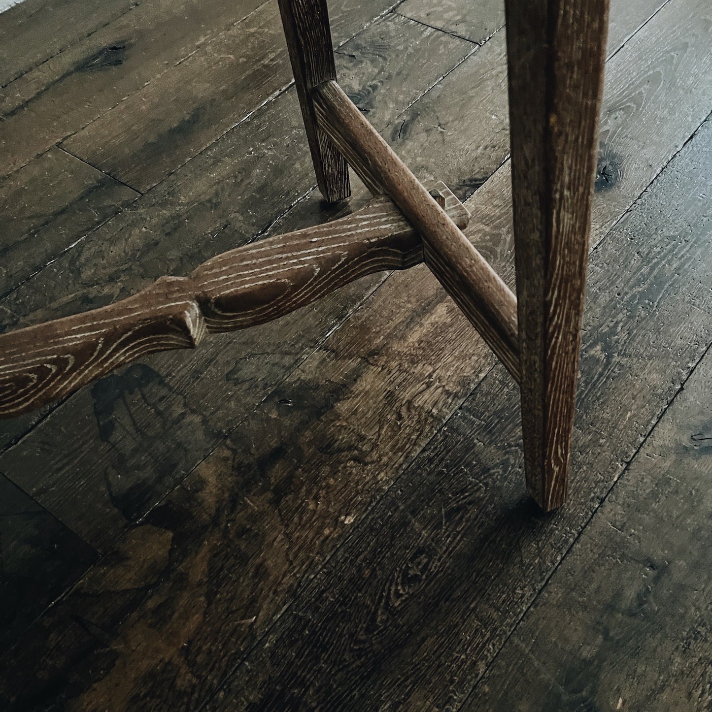 Scalloped Side Table with French Provenance