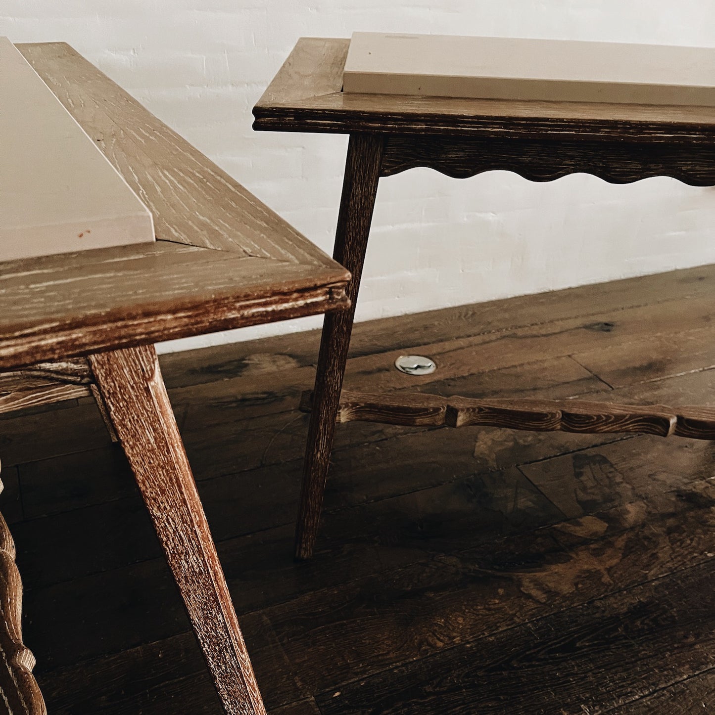 Scalloped Side Table with French Provenance