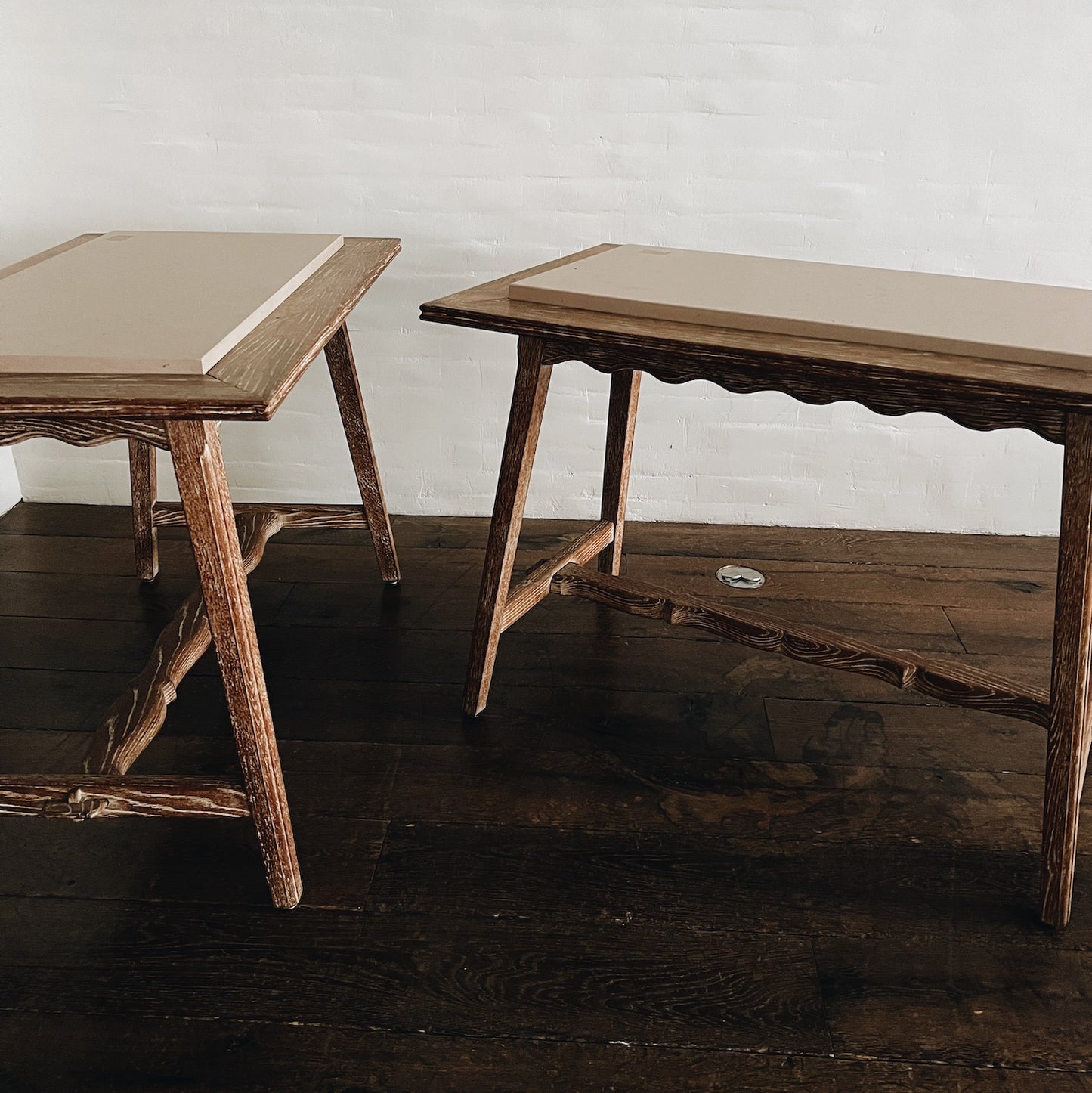 Scalloped Side Table with French Provenance