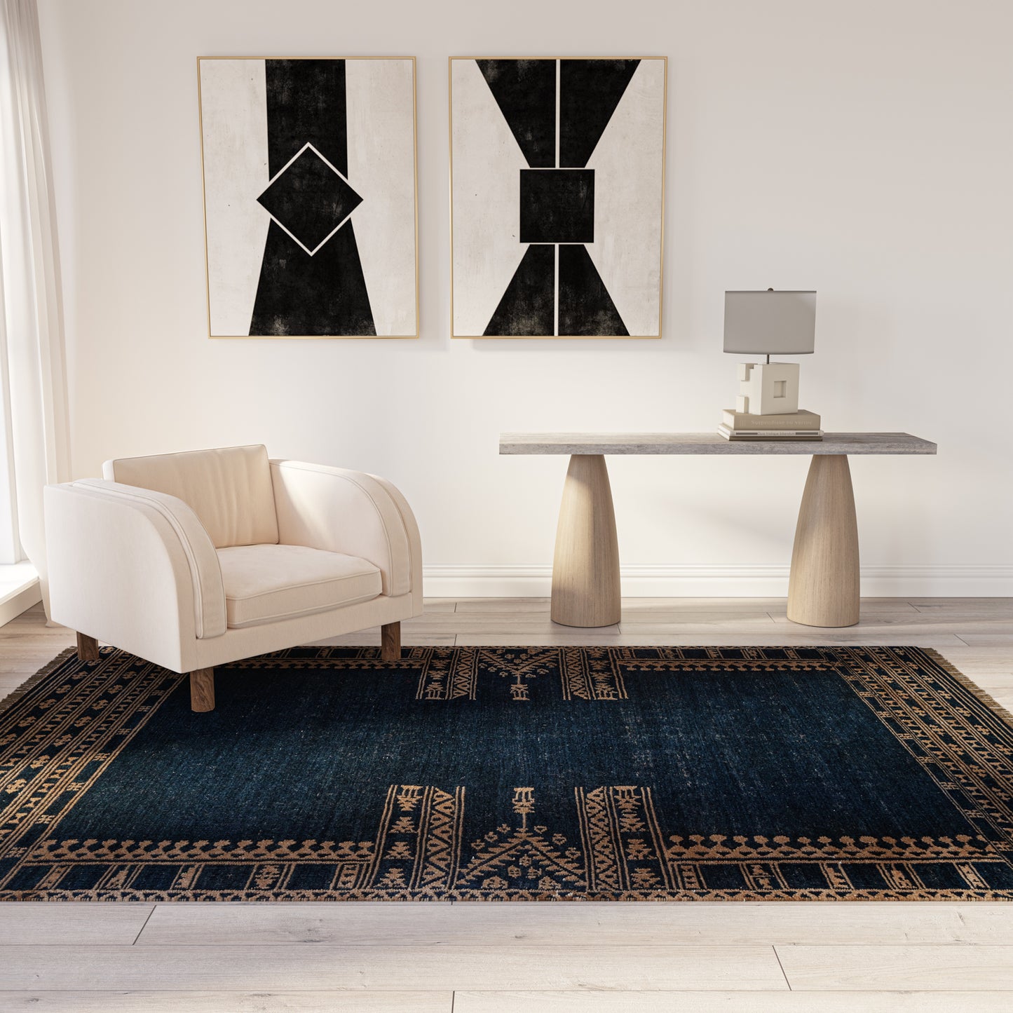 Duar Kaba Rug, Indigo