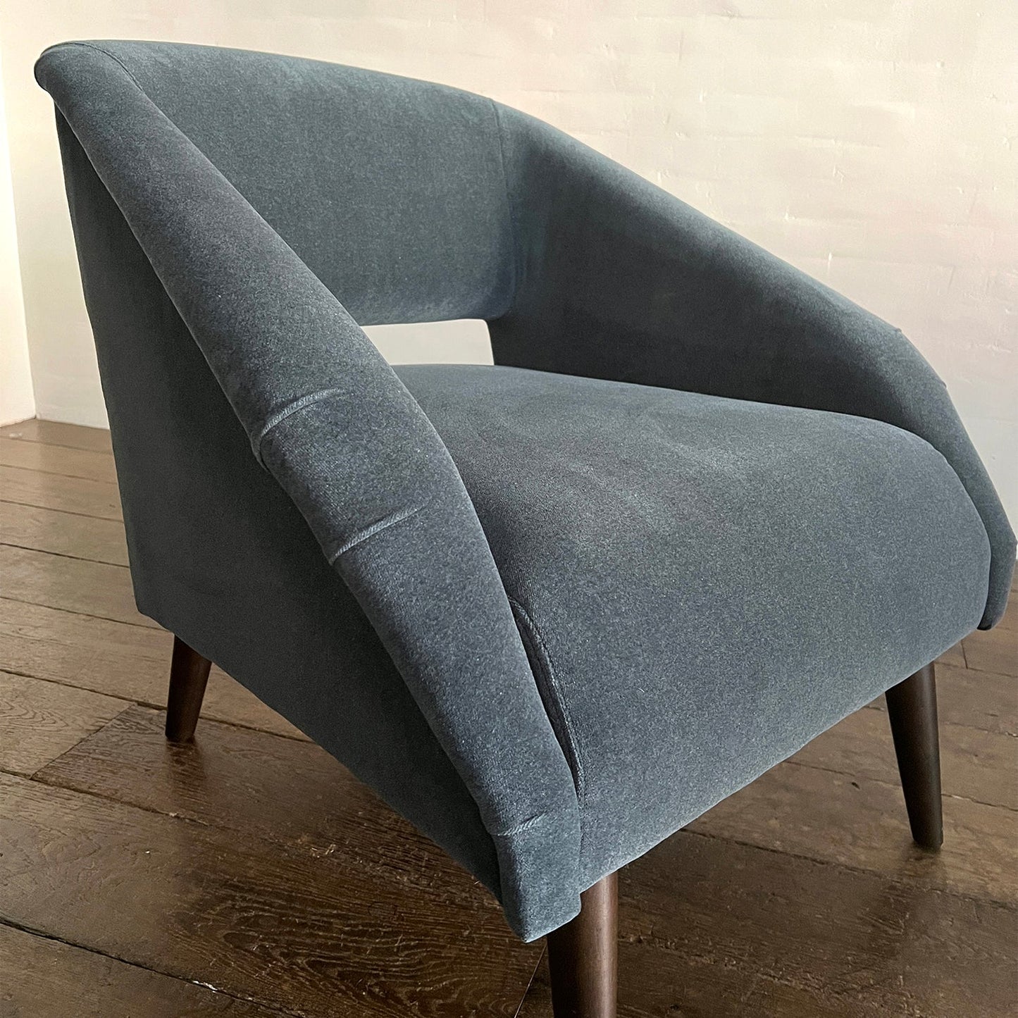 Lucien Chair in Aquamarine Velvet