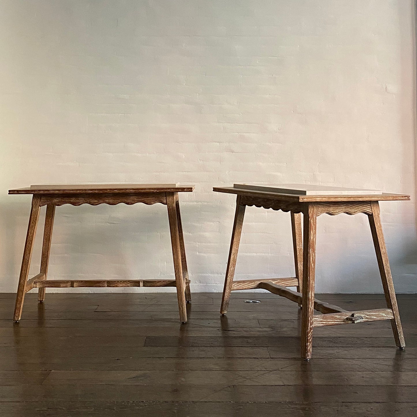 Scalloped Side Table with French Provenance