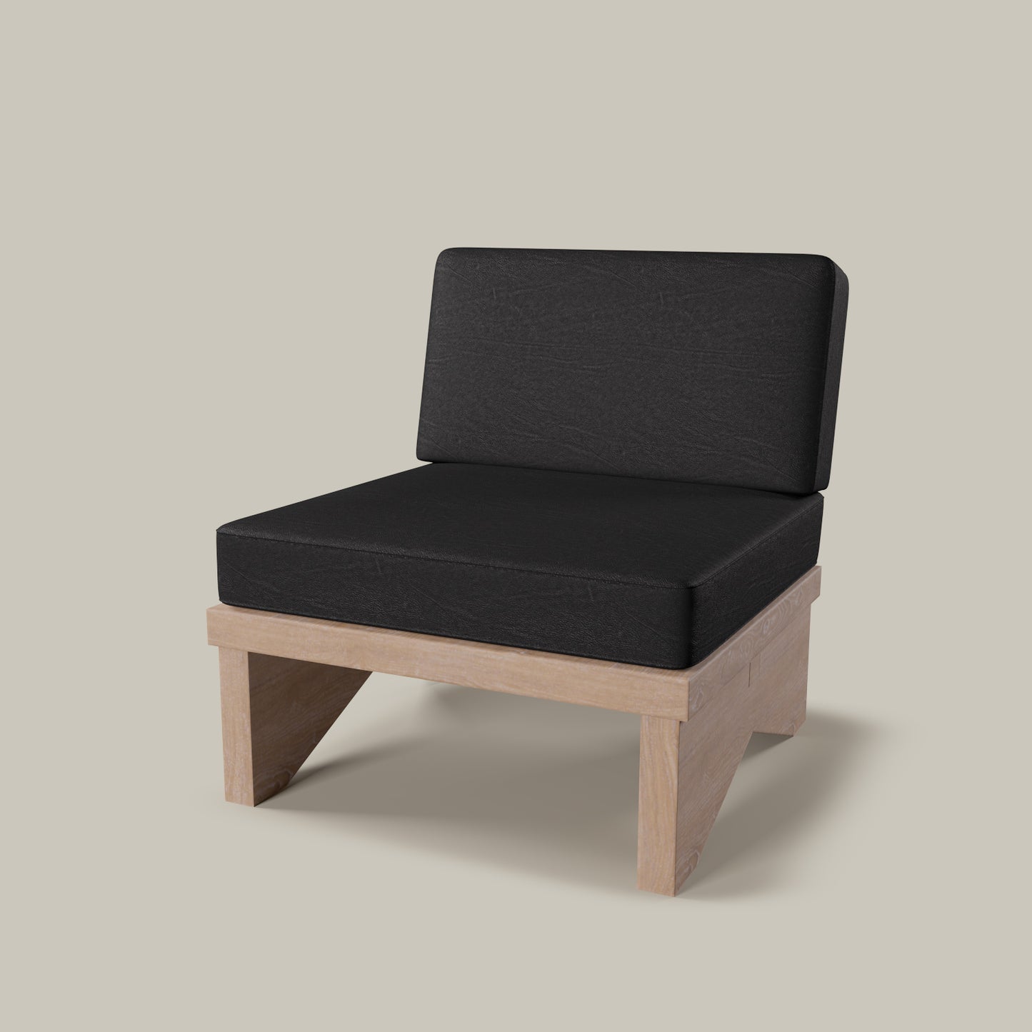 Pierre Leather Armless Chair