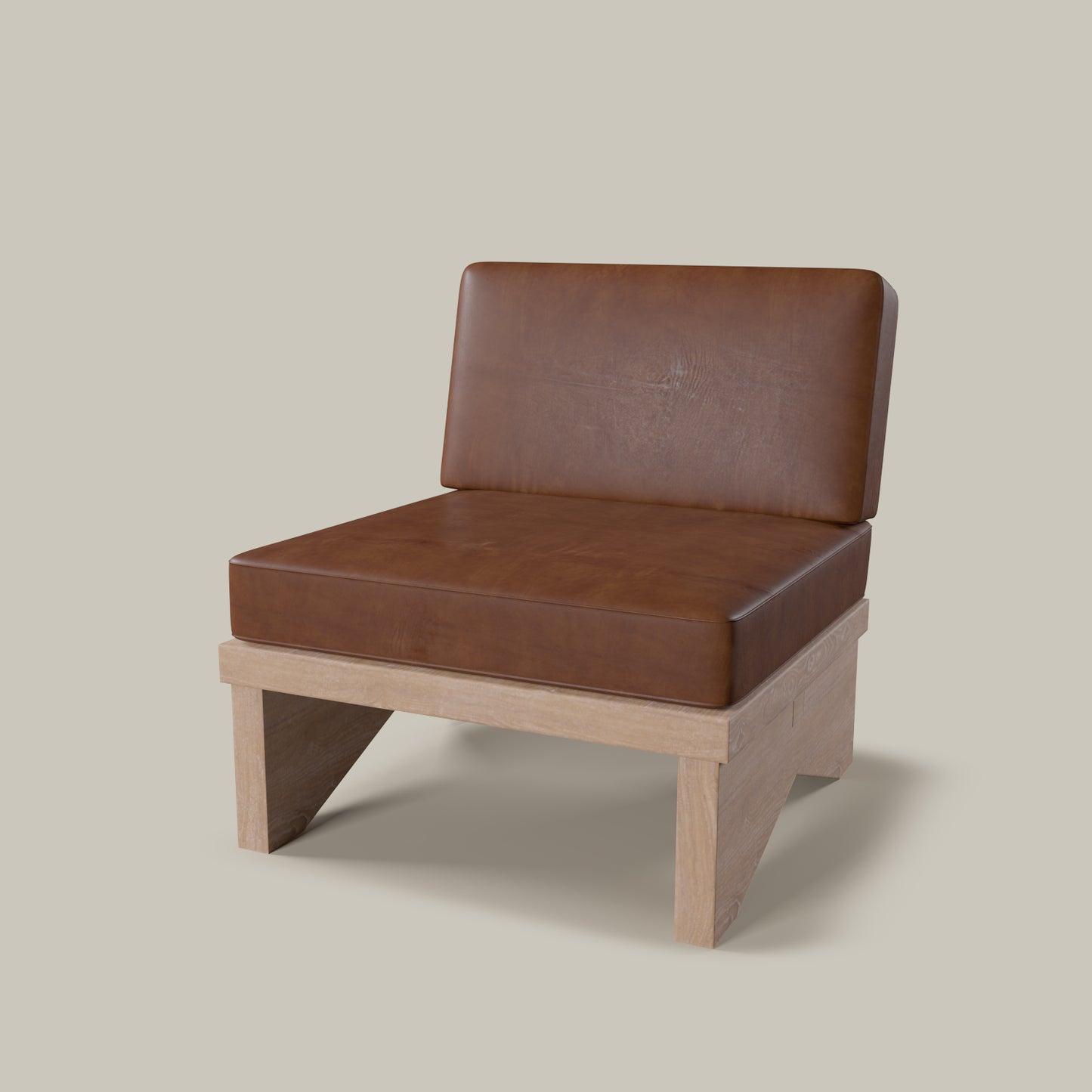 Pierre Leather Armless Chair