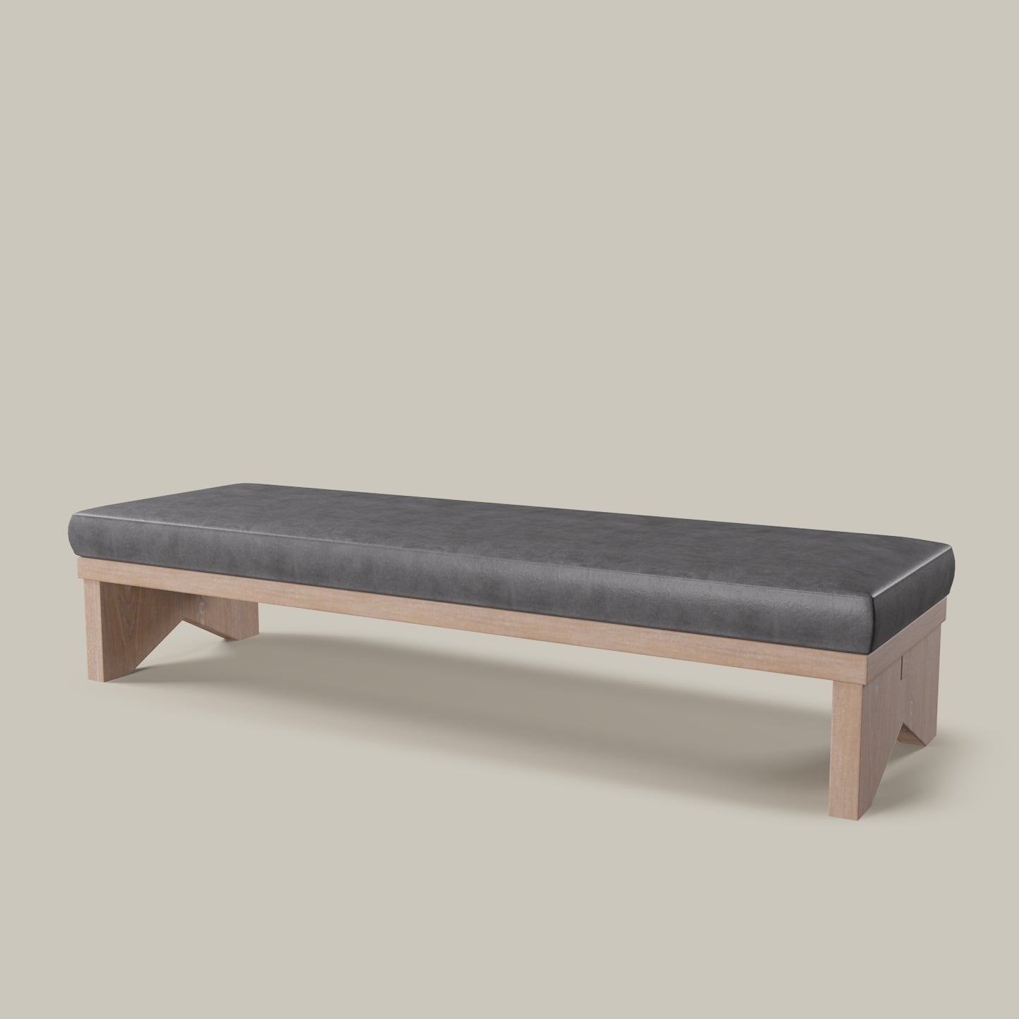 Pierre Leather Bench