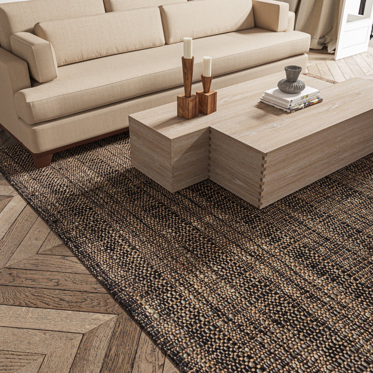 Moghar Kaffrine Rug (Charcoal)