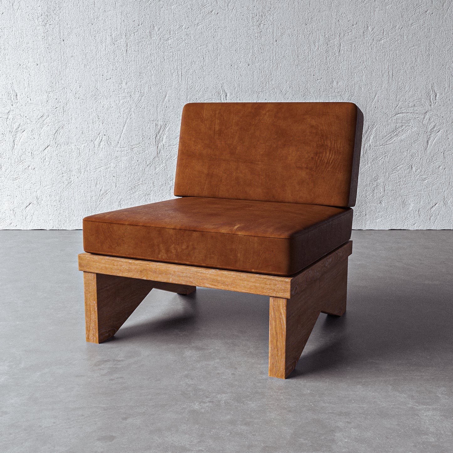 Pierre Leather Armless Chair