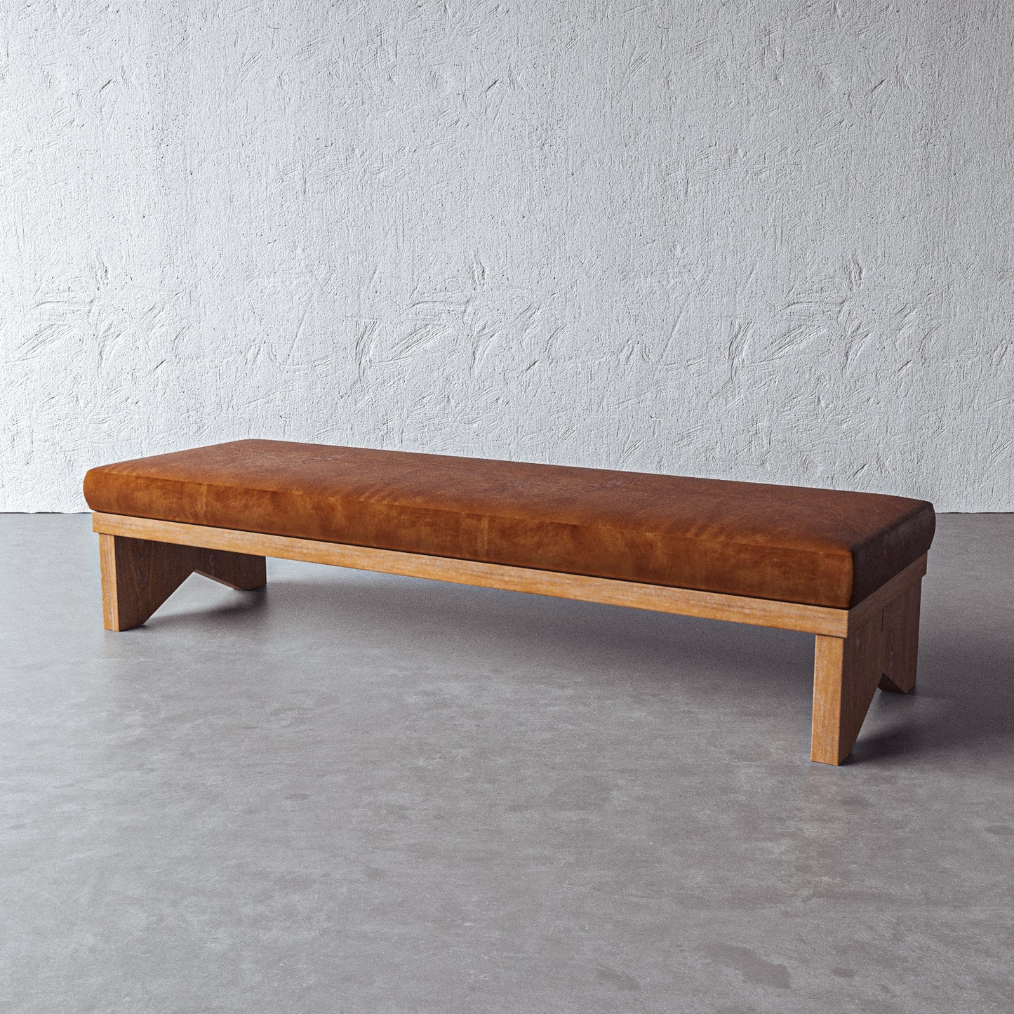 Pierre Leather Bench