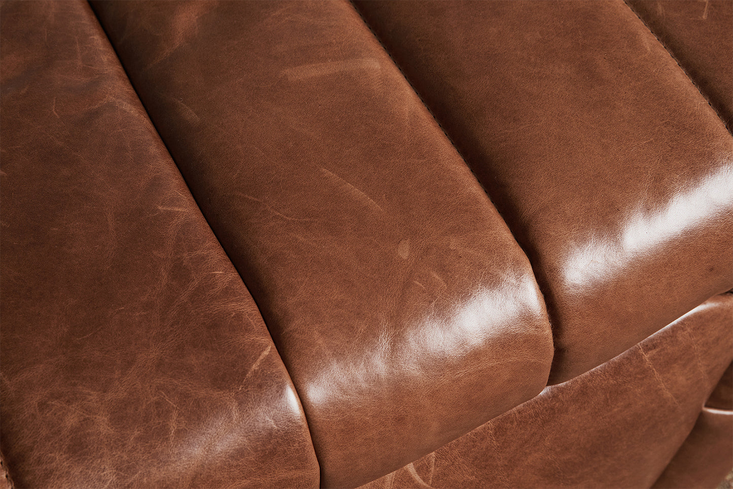 Brunoy Leather Ottoman