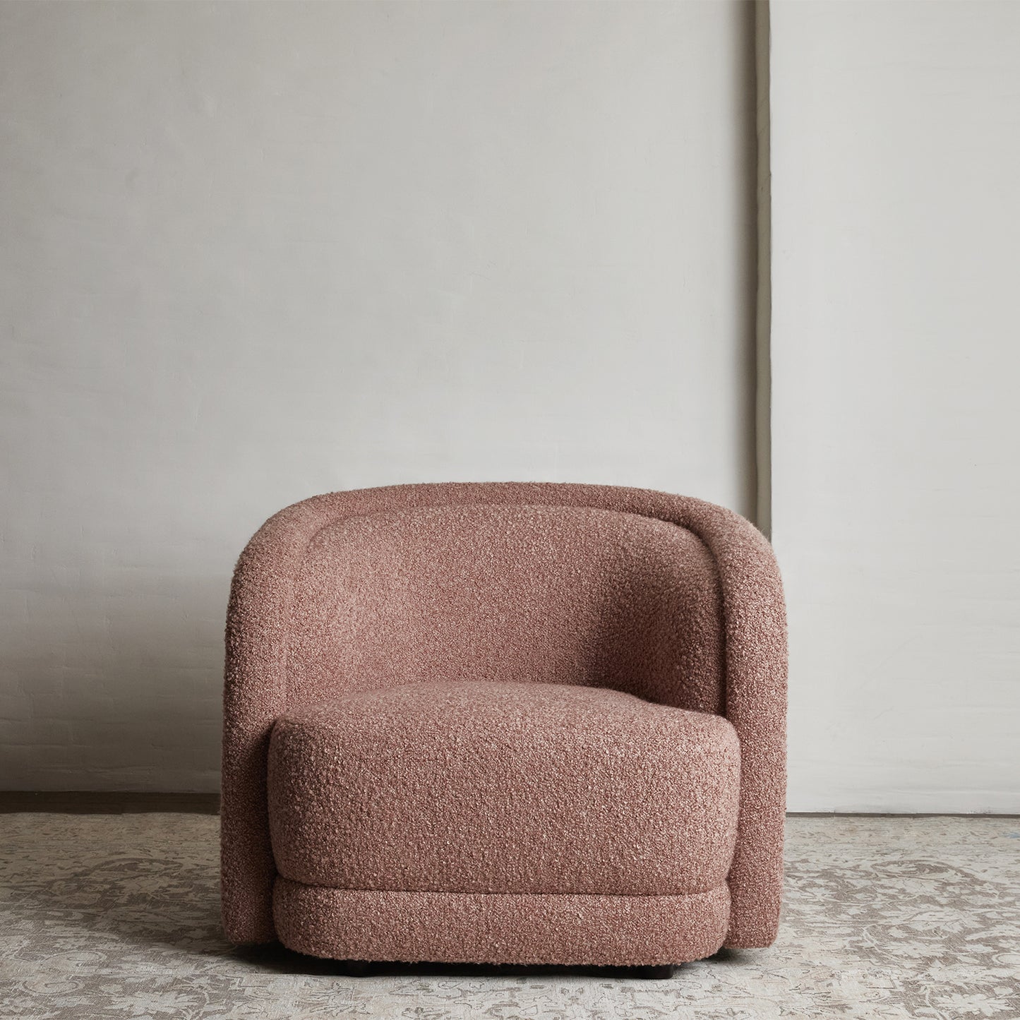 Valence Chair in Burnt Rose Boucle